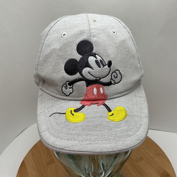 Mickey Mouse Gray Youth Adjustable Baseball Cap - Picture 1 of 10